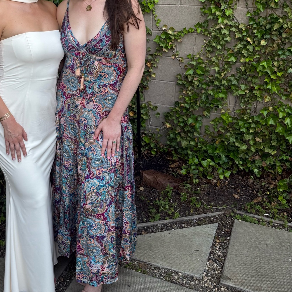 Paisley Print Maxi Dress